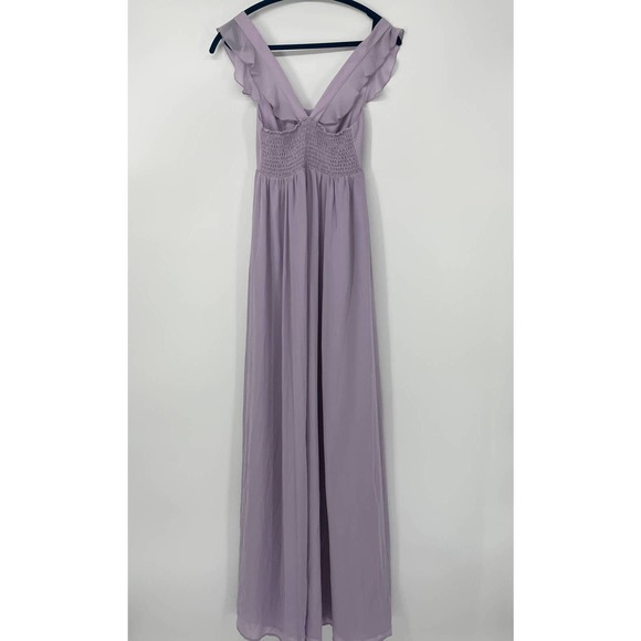 SHOW ME YOUR MUMU JUNE LILAC CHIFFON MAXI DRESS SIZE XS - Picture 2 of 4